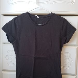 Plain black tee